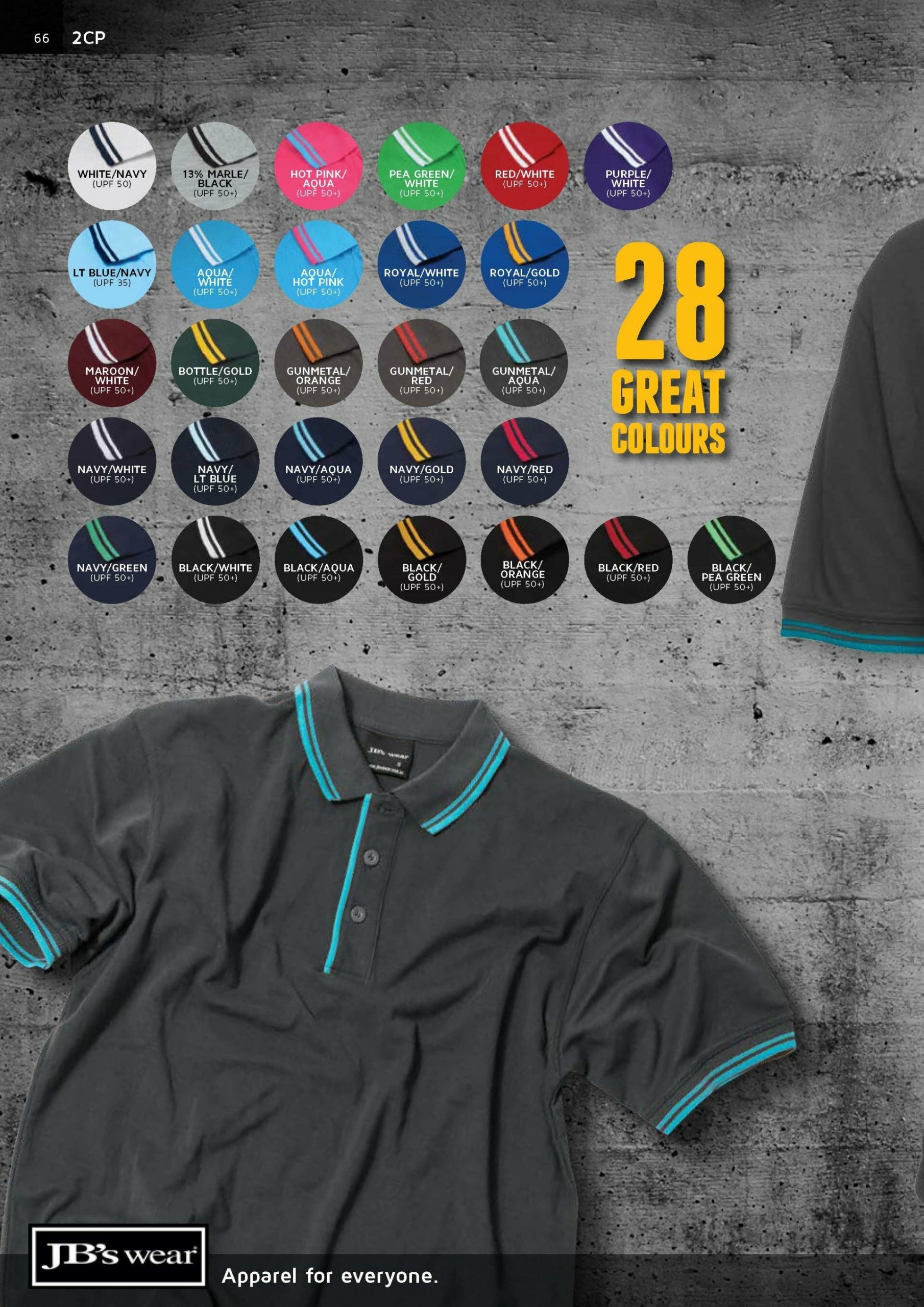 Jb's NSW QLD Rail X Back Polo Shirt 6DAQL