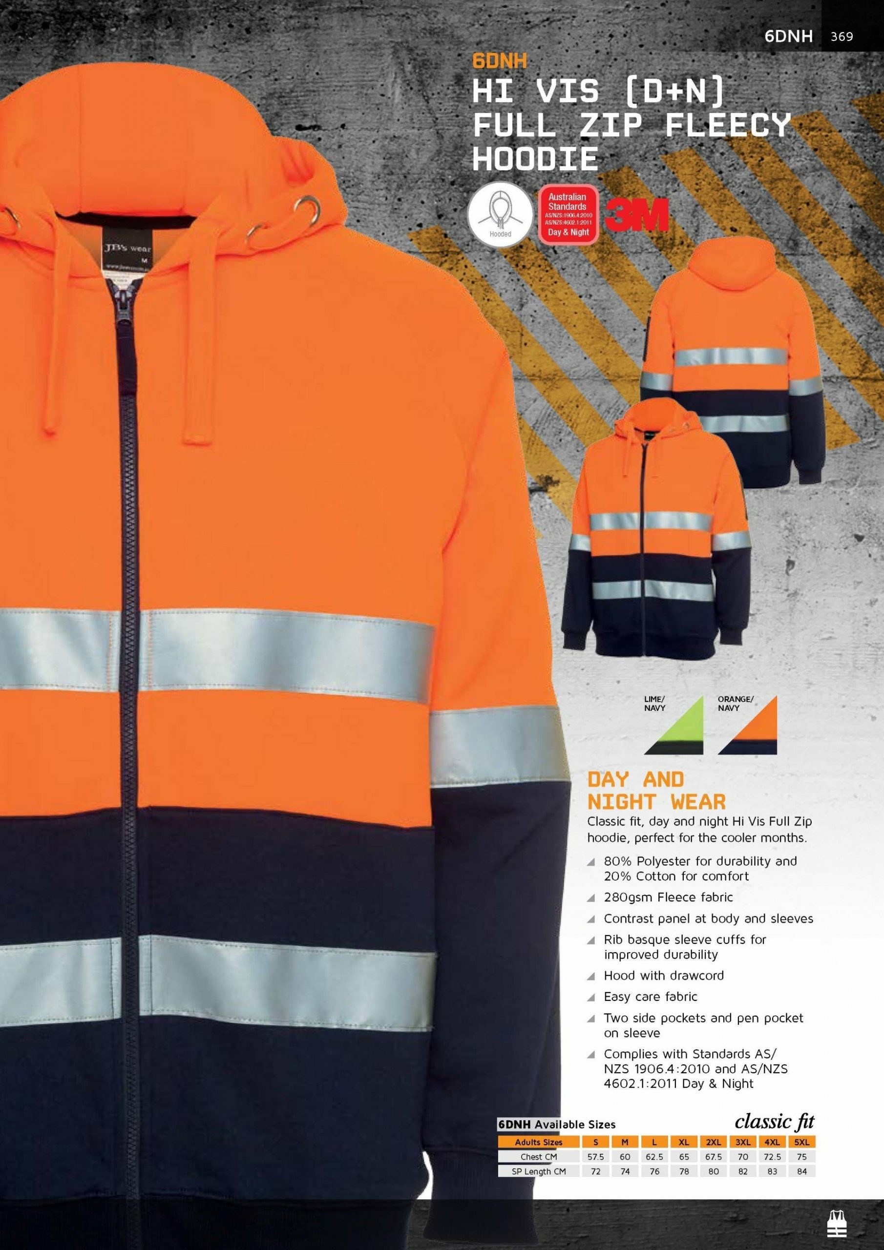 Jb's Vic Rail Day Night Hoodie 6DAVH