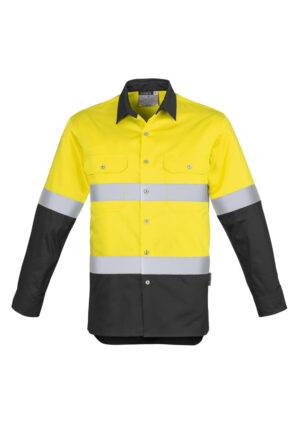 Mens Industrial Long Sleeve Shirt - Hoop Taped