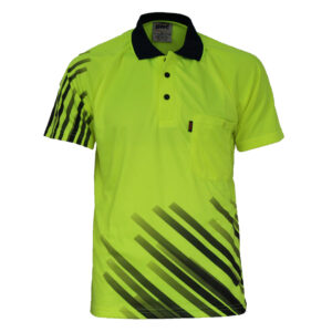 Hivis Sublimated Stripe Polo