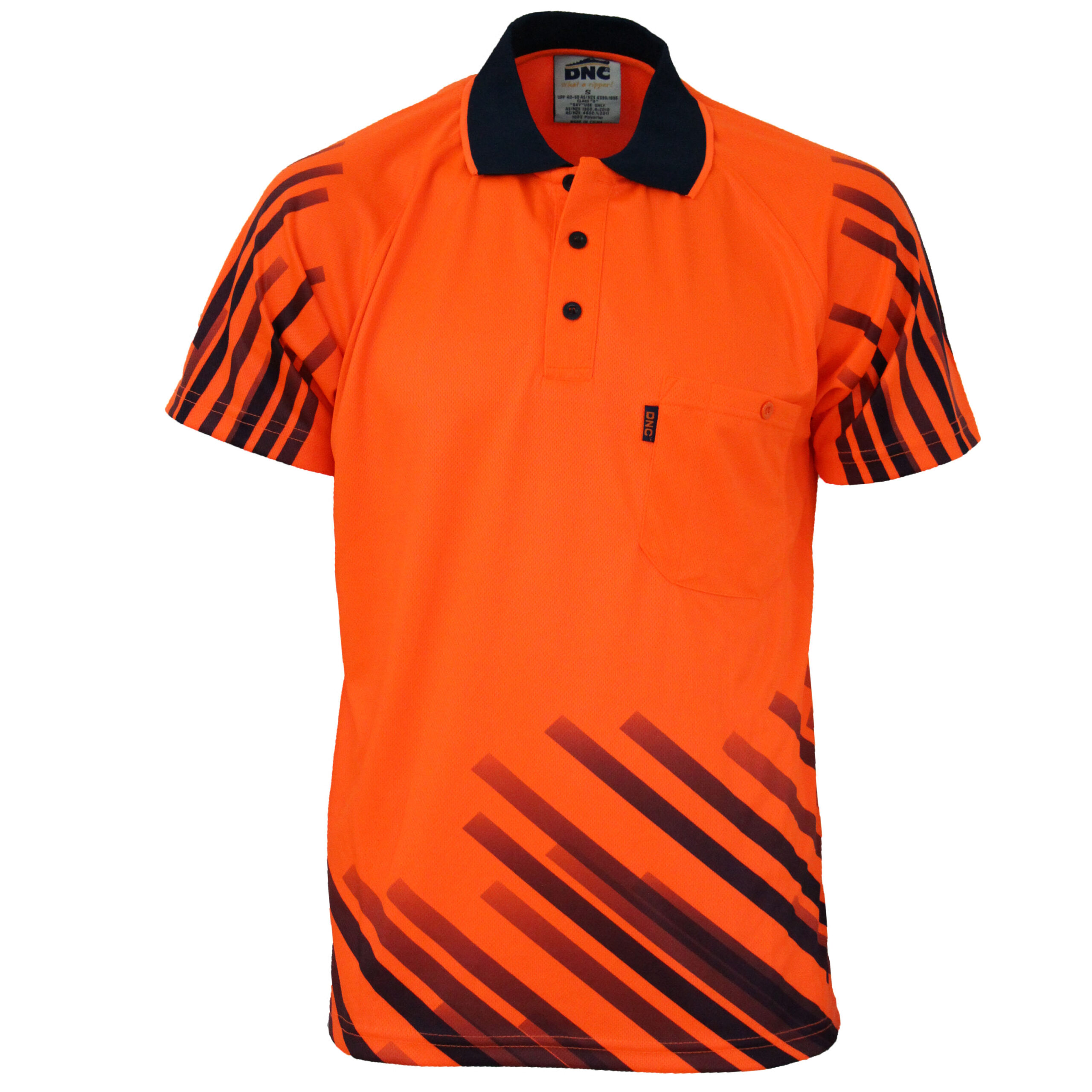 HiVis Sublimated Full Stripe Polo - Image 2